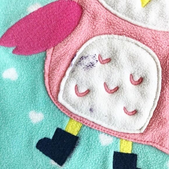 Carters floral print fleece footed pajama play  5T - Picture 4 of 8